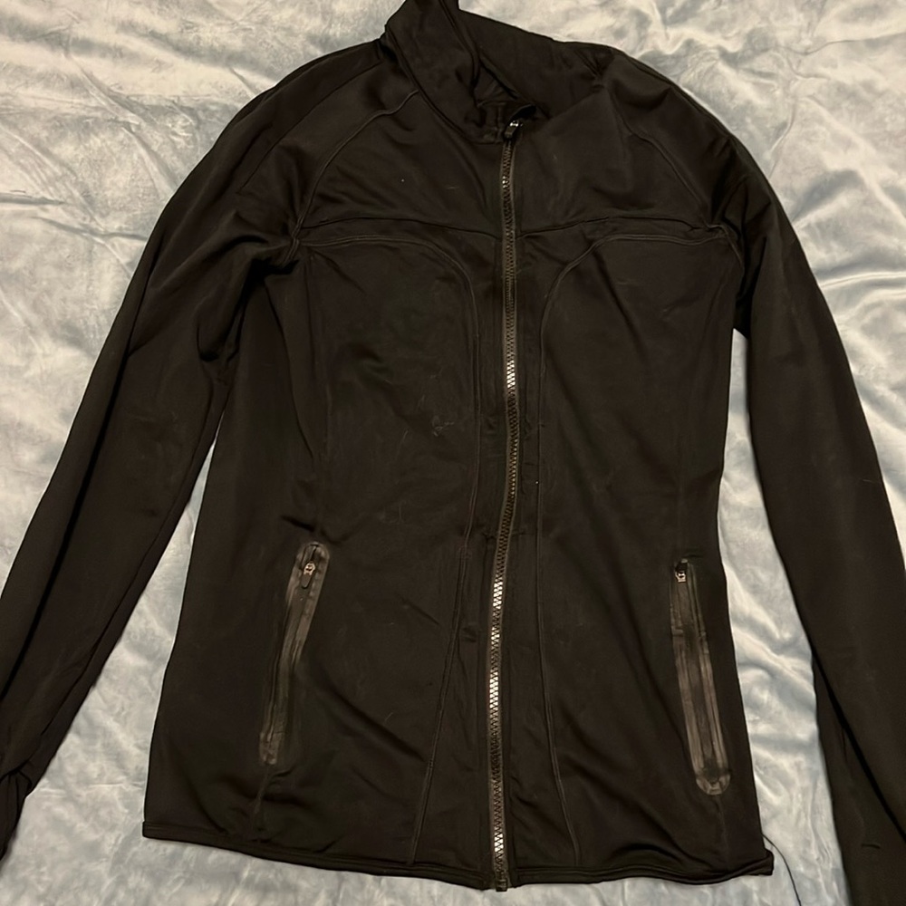 Fleece lined running jacket